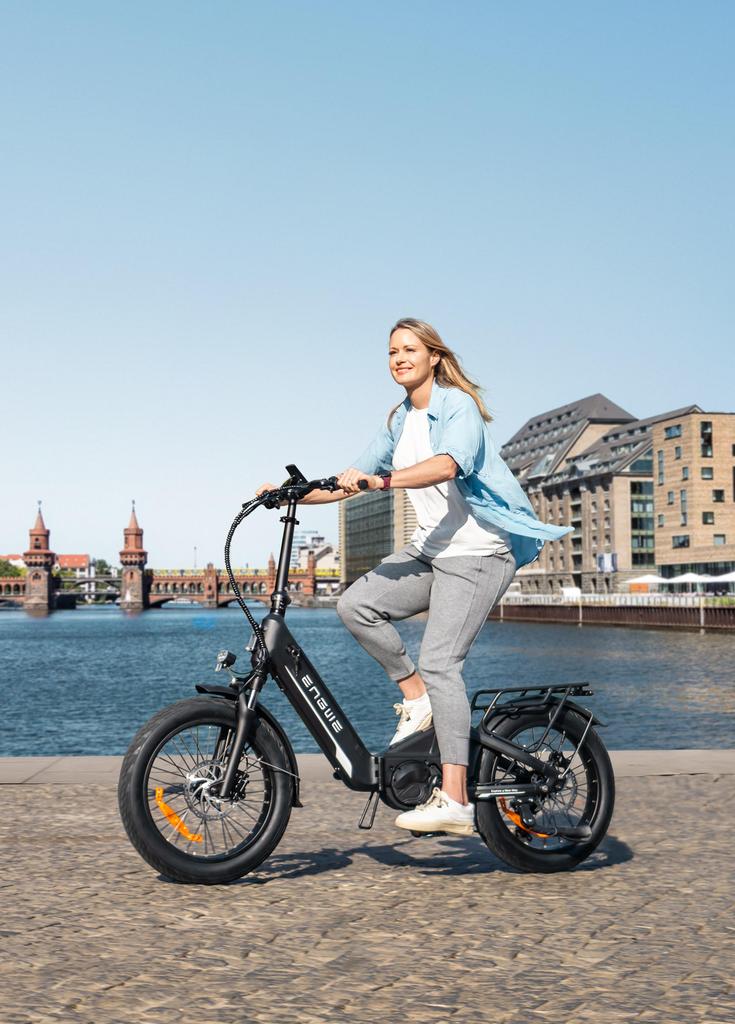 ENGWE L20 3.0 Pro – 100Nm Mid-Drive Motor, 48V15Ah Samsung Battery, 160km Range, 20x3.0 Tires, 7 Speed, Hydraulic Brakes