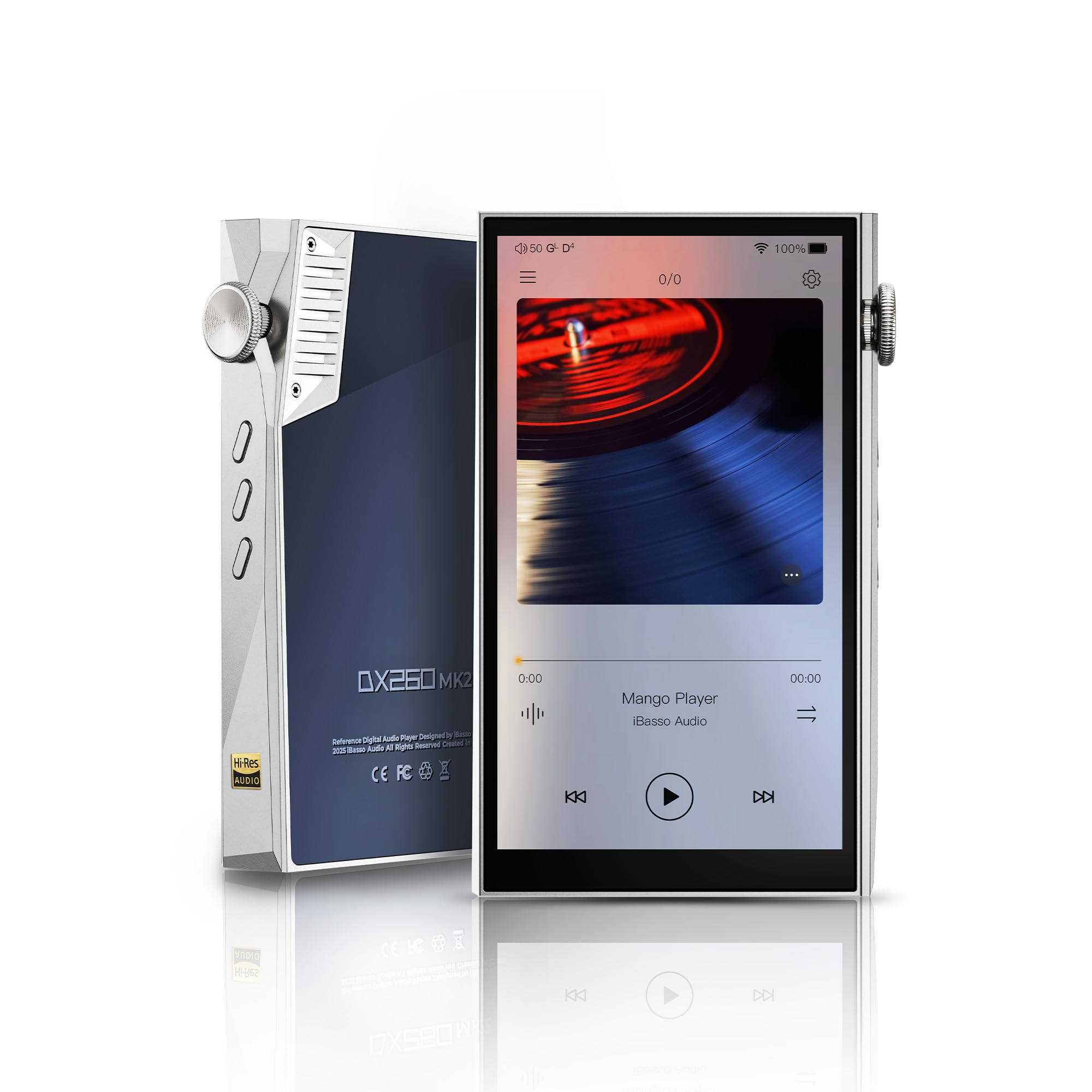 

iBasso Audio DX260MK2 Android Audio Player with Octa DAC, Android 13 R2R Class Snapdragon 665, 128GB RAM, USB-DAC Support, MQA Playback, Bluetooth