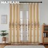 1PC NAPEARL European Luxury Versatile Semi Blackout Embroidered Comfortable Curtains and Sheer Curtains  for Living Room Bedroom Home Decor