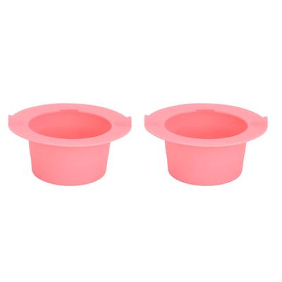 2 Stück Silikon Wachserwärmer Einlegeschale Professioneller Heimsalon Sicherer Wachserwärmer Ersatztopf 400ML