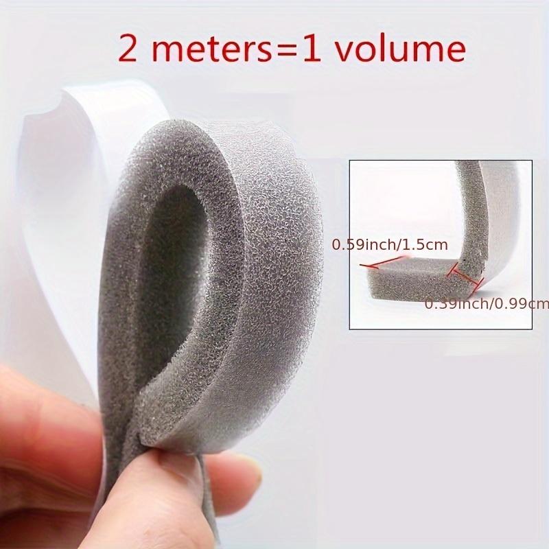 1/2pcs Self-adhesive Sponge Seal Cuttable Waterproof Soundproof Windshield Impact Seal Door Frame Cabinet Wear Protection Tool