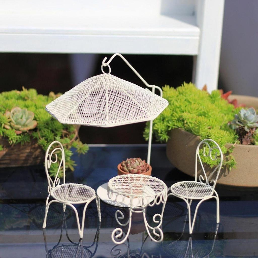 Puppenhaus Möbelset Puppenhaus Zubehör Mini Tisch Stühle Modell Dekorativ Modern Foto Requisiten