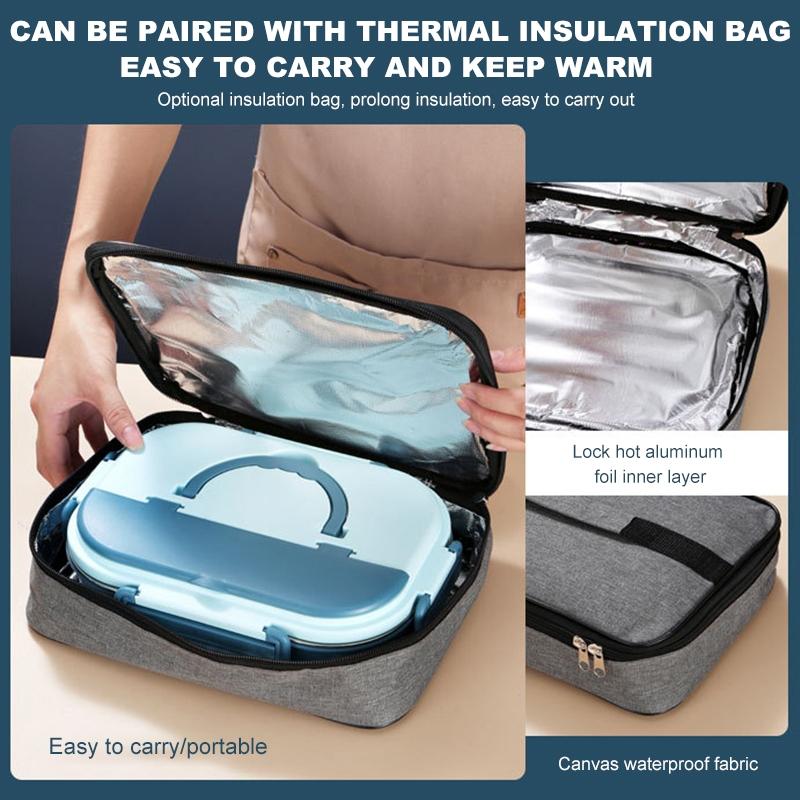 Stainless Steel Insulated Food Container for Kids BPA Free Portable Lunch Box with Bowl for School Outdoor Trips