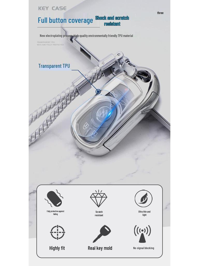 Buick New Enclave TPU Key Case for Regal & LaCrosse Two-in-One Shell Set