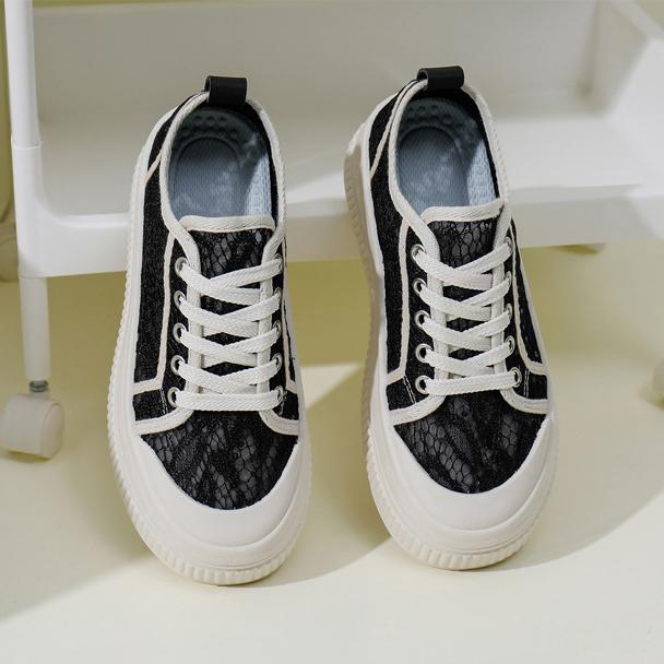 Women's Summer Casual Platform Sneakers Non-slip Breathable Mesh Walking Shoes Chunky Lace Up Running Shoes Lightweight Tennis Sneakers for Women