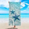 3D Starfish Seashell Ocean Beach Towel Large Quick Dry Sand Free Bath Towels For Swimming Pool Travel Summer Vacation Gift