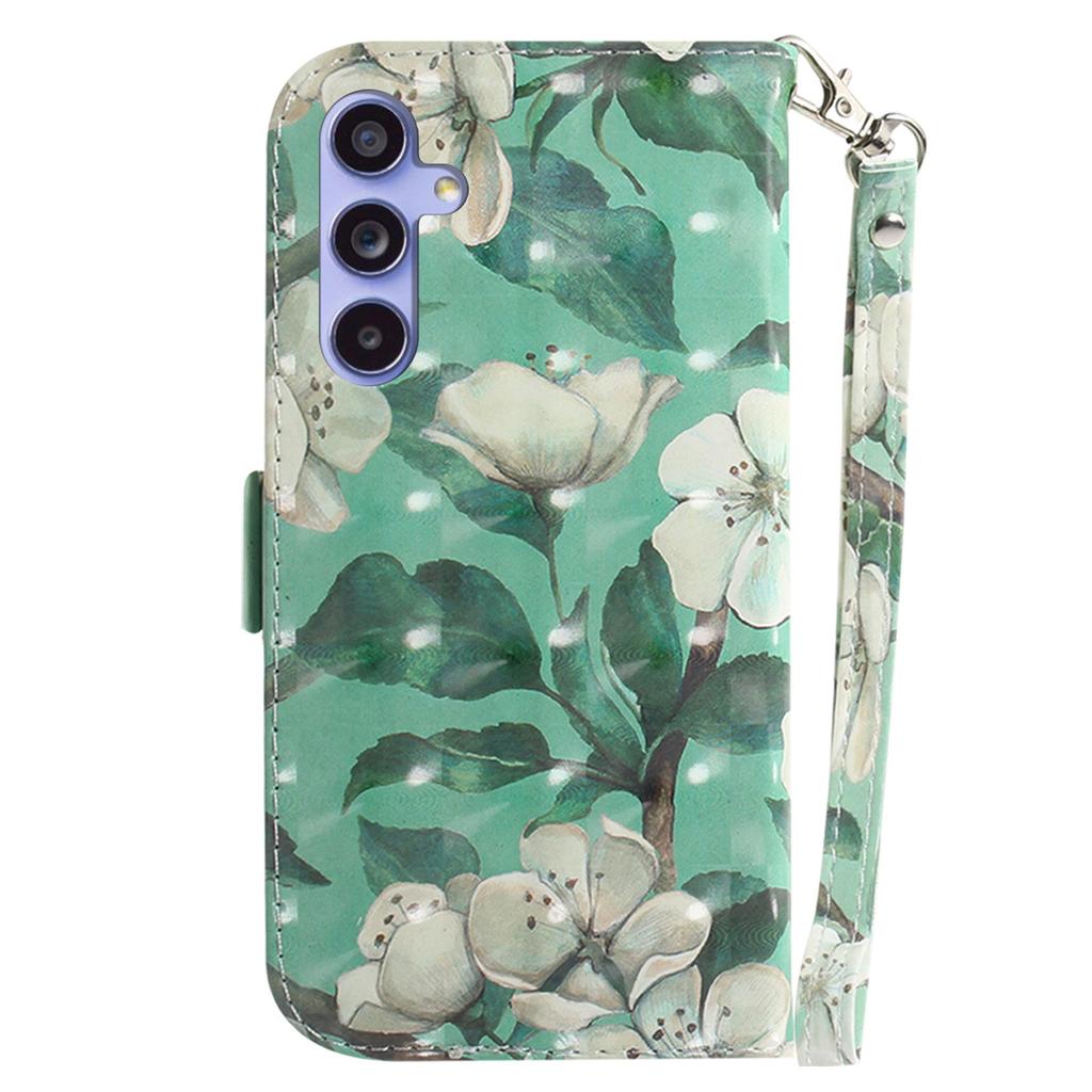 For Samsung Galaxy A35 5G Case 3D Pattern Print Wallet Phone Cover with Strap