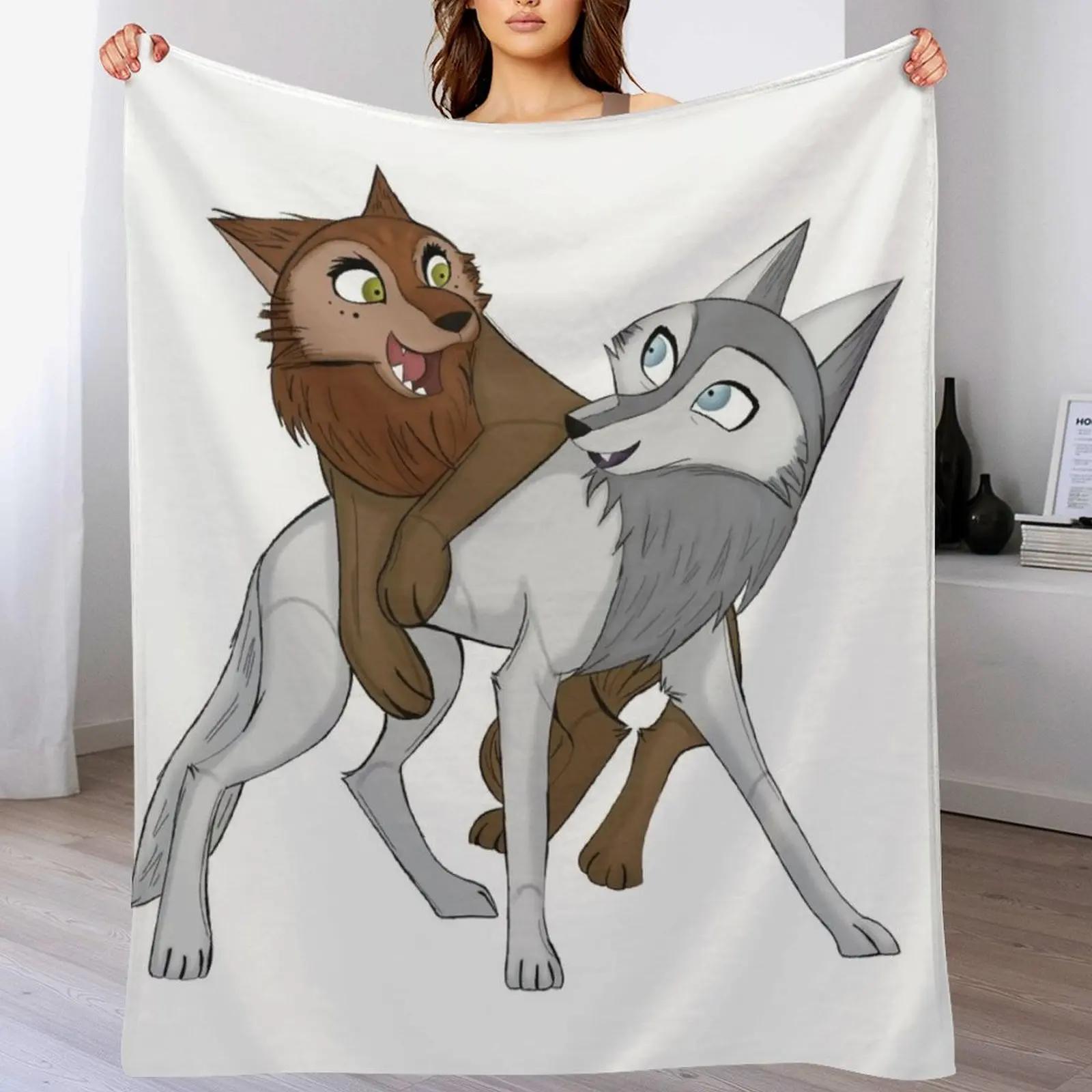 

Robyn Mebh Wolfwalkers Throw Blanket Long Lasting Soft Plush Blanket for Daily Use 102x76cm(40x30in)