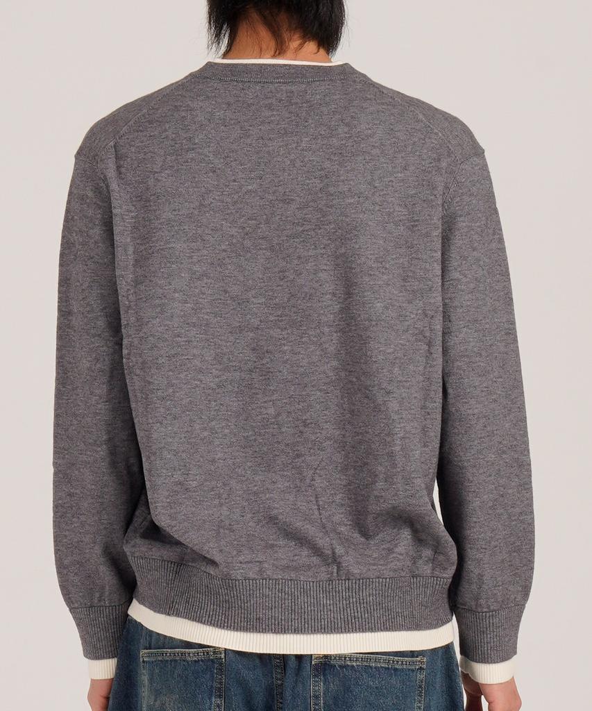 Beoteunseoul Wool Blend Layered V-Neck Knit (Gray)
