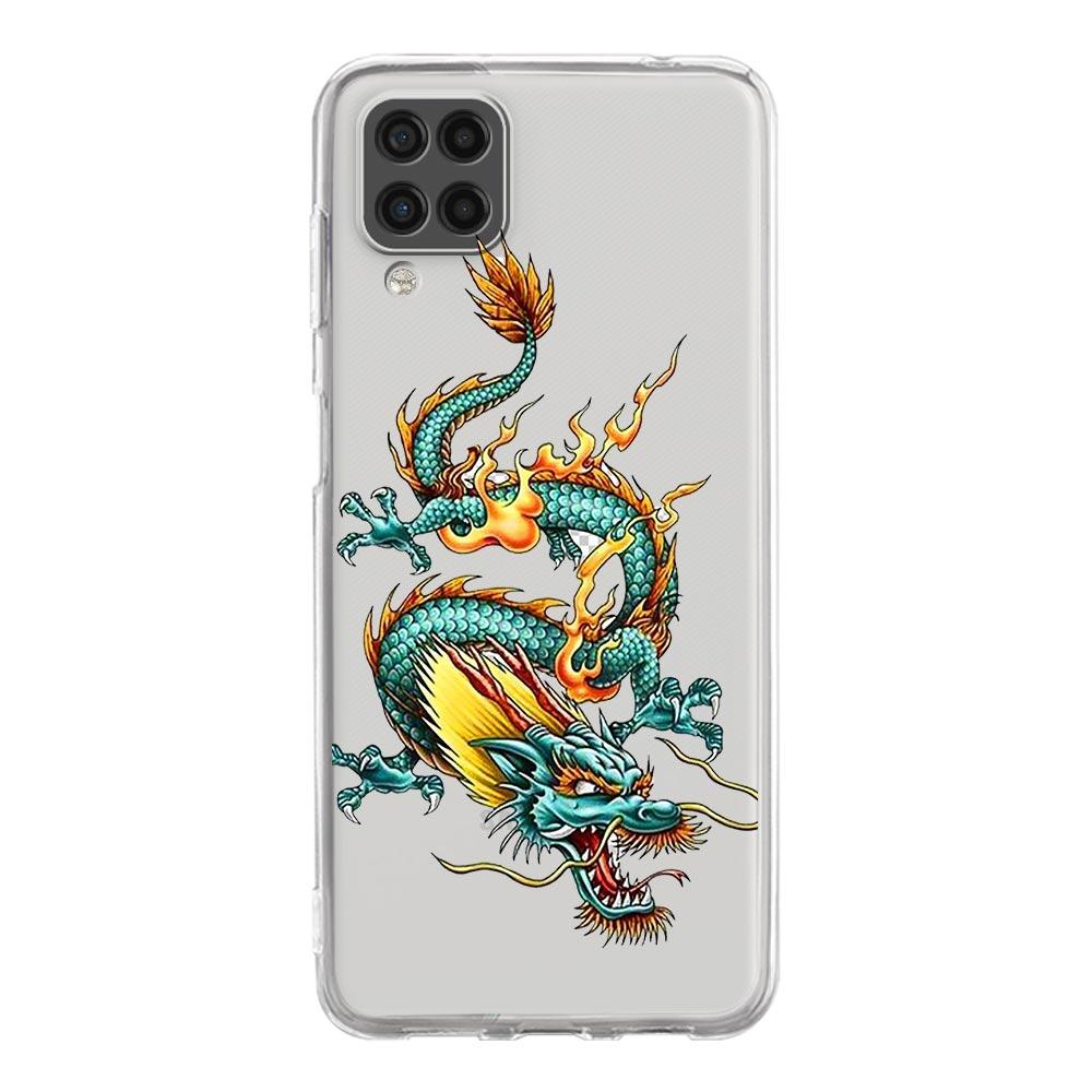 Dragon Fashion Silicone Phone Case for Samsung Galaxy A13 A51 A71 A21S A12 A11 A31 A52 A41 A23 A53 A73 A32 5G A03S Clear Cover