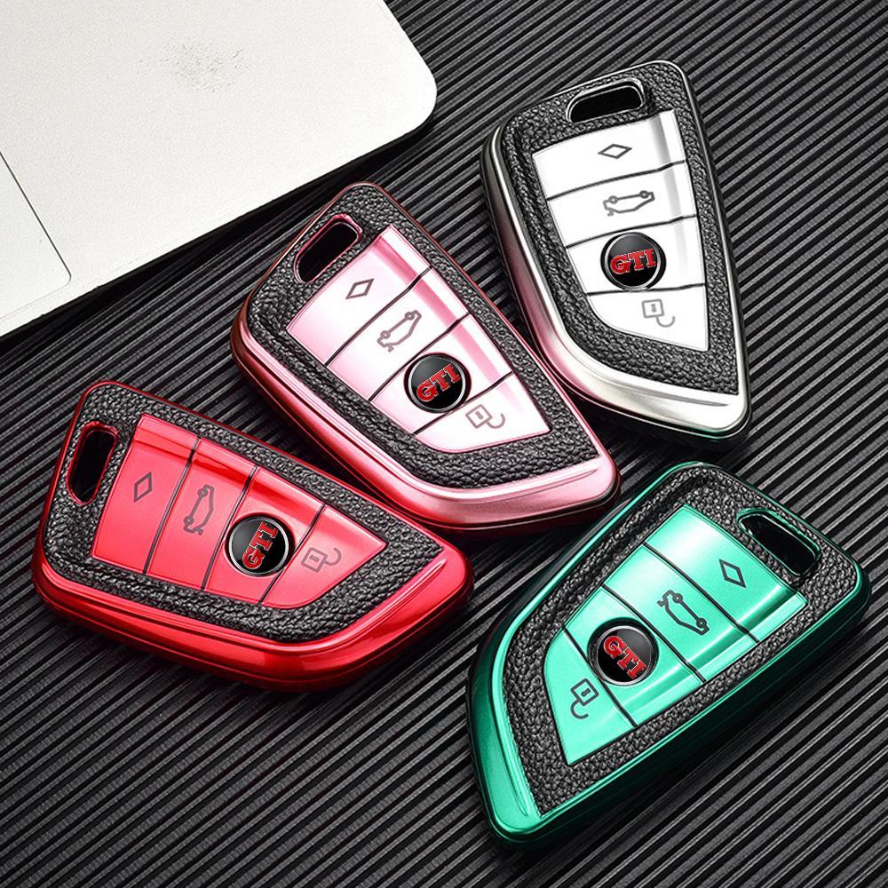 Car Key Emblem Badge Sticker Auto Control Key Logo Decal For Volkswagen GTI Golf Polo Tiguan Passat Touareg Magotan Jetta MK6