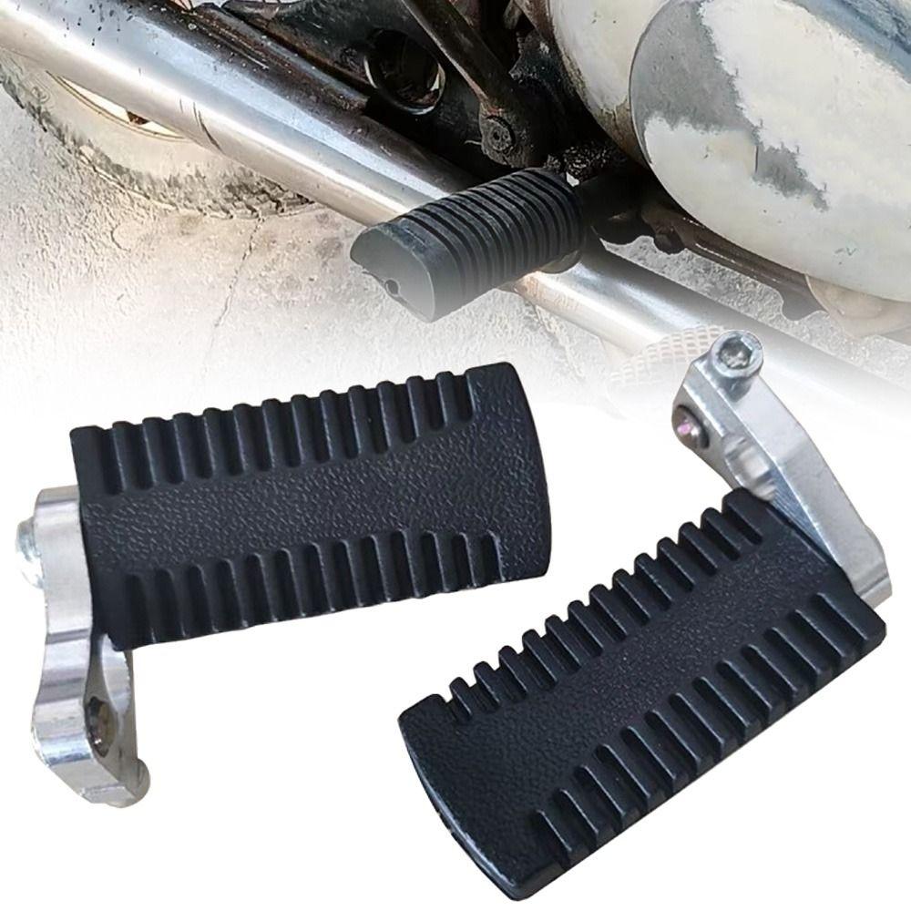 1 Pair Non-slip Motorcycle Pedals Black Motorcycle Modification Parts Motorcycle Foot Rests  Kart