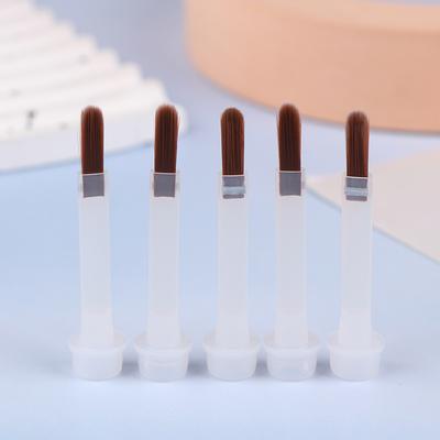 5/10/20Pcs Disposable Nail Polish Brush For 15Ml Nail Polish Bottle Replacement Brush Brown Hair Nail Art Brush Applicators