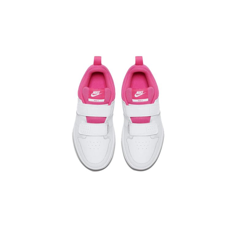 Nike Pico Vintage Slip Resistant Cushioning Low Top Sports Casual Shoes White Pink Children Aged 3 7 Years Old AR4161-102