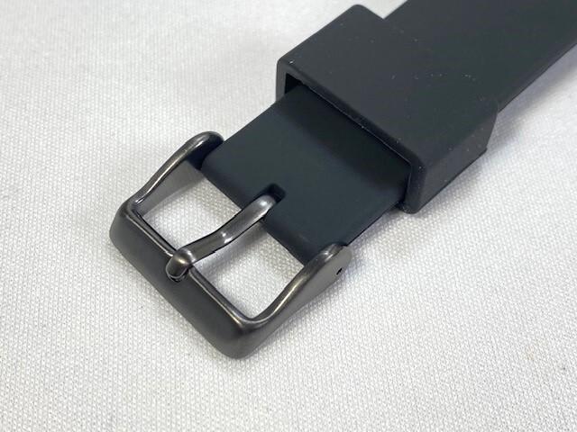 R033011M9 SEIKO Prospex Diver Scuba 22mm Silicone Band Black and Via (for SBDN026/ V147-0BA0 Others) (Ships Nekoposu)