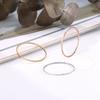 Minimal 0.7mm Ultra-fine Plain Ring Ring Does Not Fade Titanium Steel Ring Women's Niche High-end Jewelry