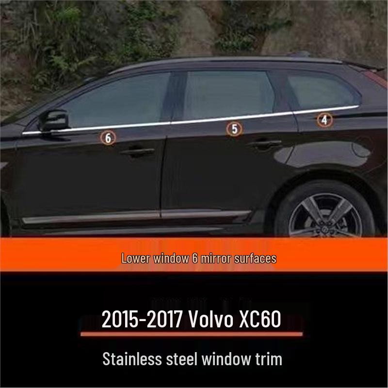 Volvo XC60 Window & Door Trim (2009-2017) - Custom Bright Strips for Enhanced Body Decoration