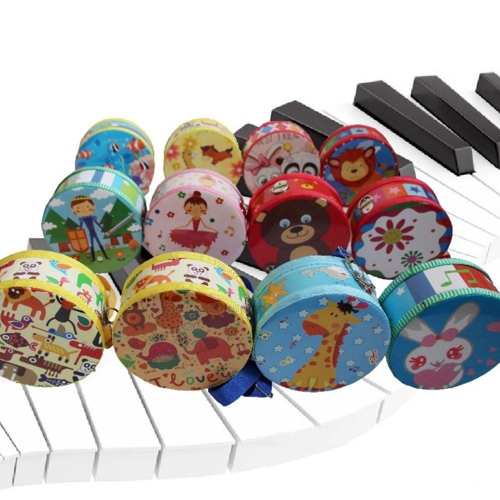 

Double Sided Musical Instrument Toy Wooden Kids Hand Drum Children s Drum Toy Children s Gift Animal