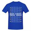 Unisex Mega Make Europe Great Again Fun T Shirt Vintage Cotton Crewneck Tshirt