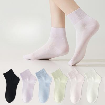 Women's Summer Thin Short Socks, Mesh Loose-fitting Postpartum Socks, Summer Boneless Modal Cotton Socks