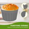 Air Fryer Silicone Cake Mold Reusable Non-stick Baking Mold Suitable for Egg Tarts Desserts Poachers Muffin Boxes Muffin Trays