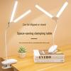 Rechargeable Clip-On & Stand LED Reading Lamp - Eye Protection, Bedside & Study Use