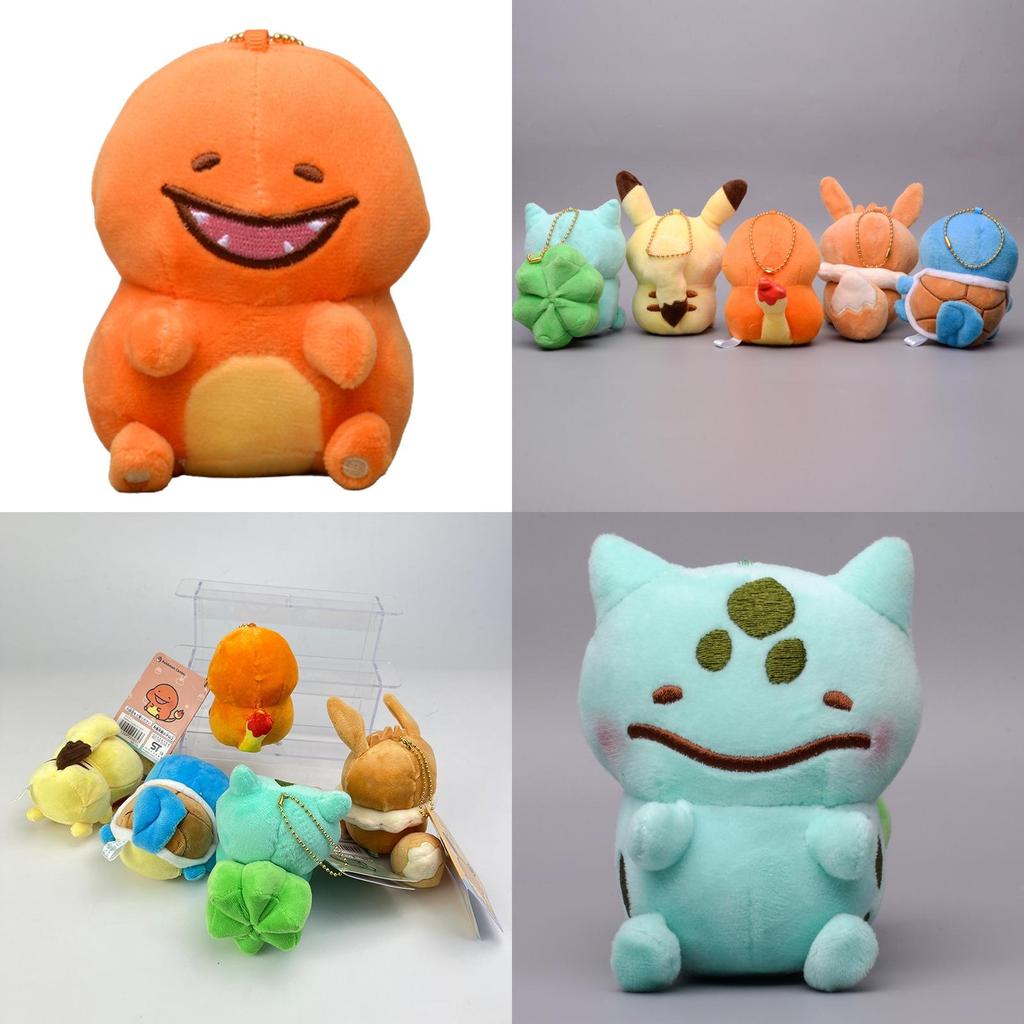 Brelocuri adorabile de pluș Pokemon cu Pikachu, Squirtle, Charmander, Bulbasaur și Eevee. Perfecte pentru colecționari!