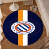 Montpellier Sc Crest Round mat Home Decor, Chair rug For livingroom,Bedroom, doormat home decor Birthday Gift Christmas Gifts