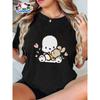 Genuine Sanrio Authorized Women's Elegant Short-sleeves Are Suitable for Daily and Holiday Wear In Spring, Summer and Autumn.