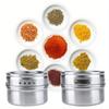 Home Basics Magnetic Steel Spice Storage Rack Kitchen Tin Containers