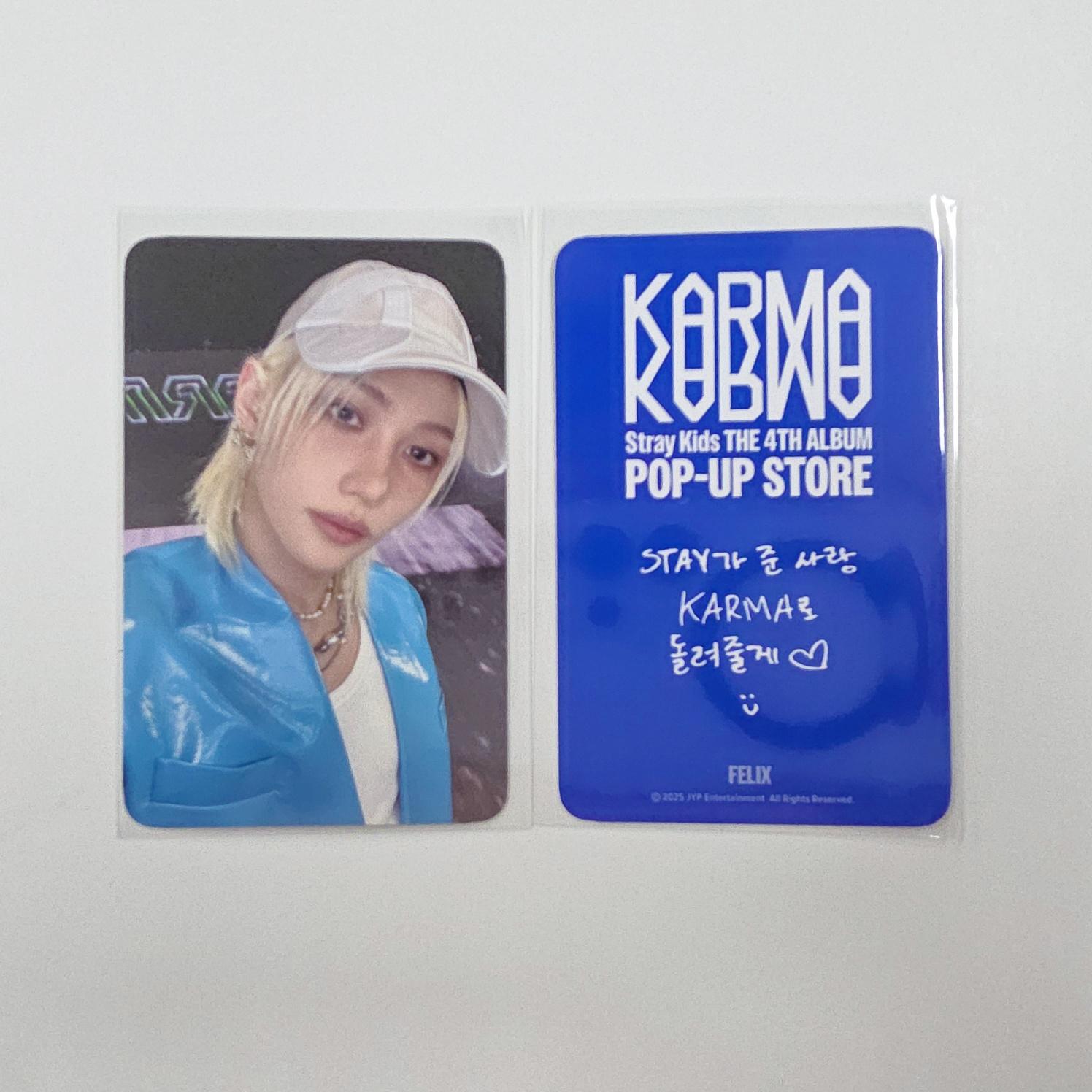 

Stray Kids KARMA POP-UP 2-я неделя ФАН-МАГАЗИН POB Набор фотокарточек Felix