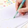 Double-Ended Two-Color Glitter Marker Pens for Kids' Hand Painting - Thick Soft Tips