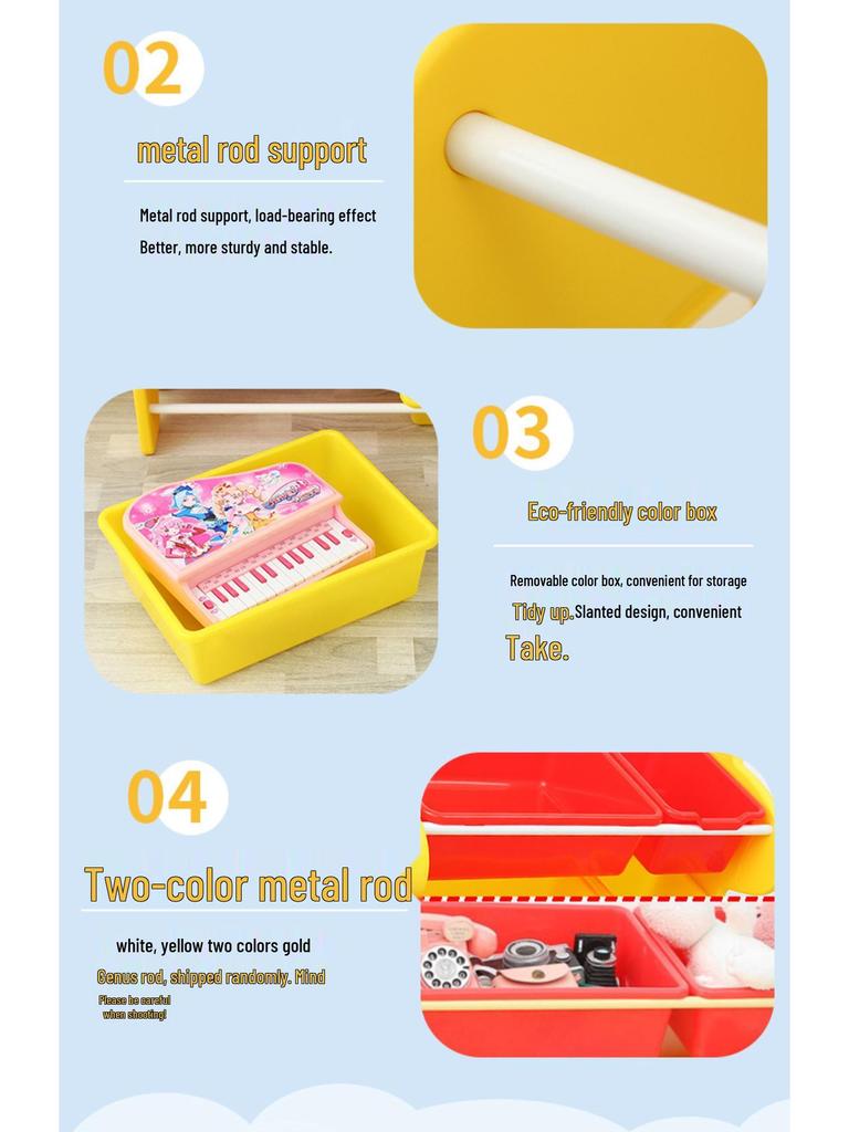 Dinosaur-Themed Kids' Multi-Layer Storage Shelf and Organizer