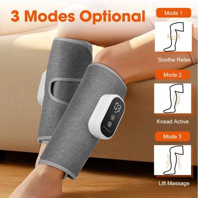 Electric Leg Massager Wireless Rechargeable Air Compression Calf Massage Relax Leg 3 Modes 360°C Air Pressure Air Bag Leg Massage
