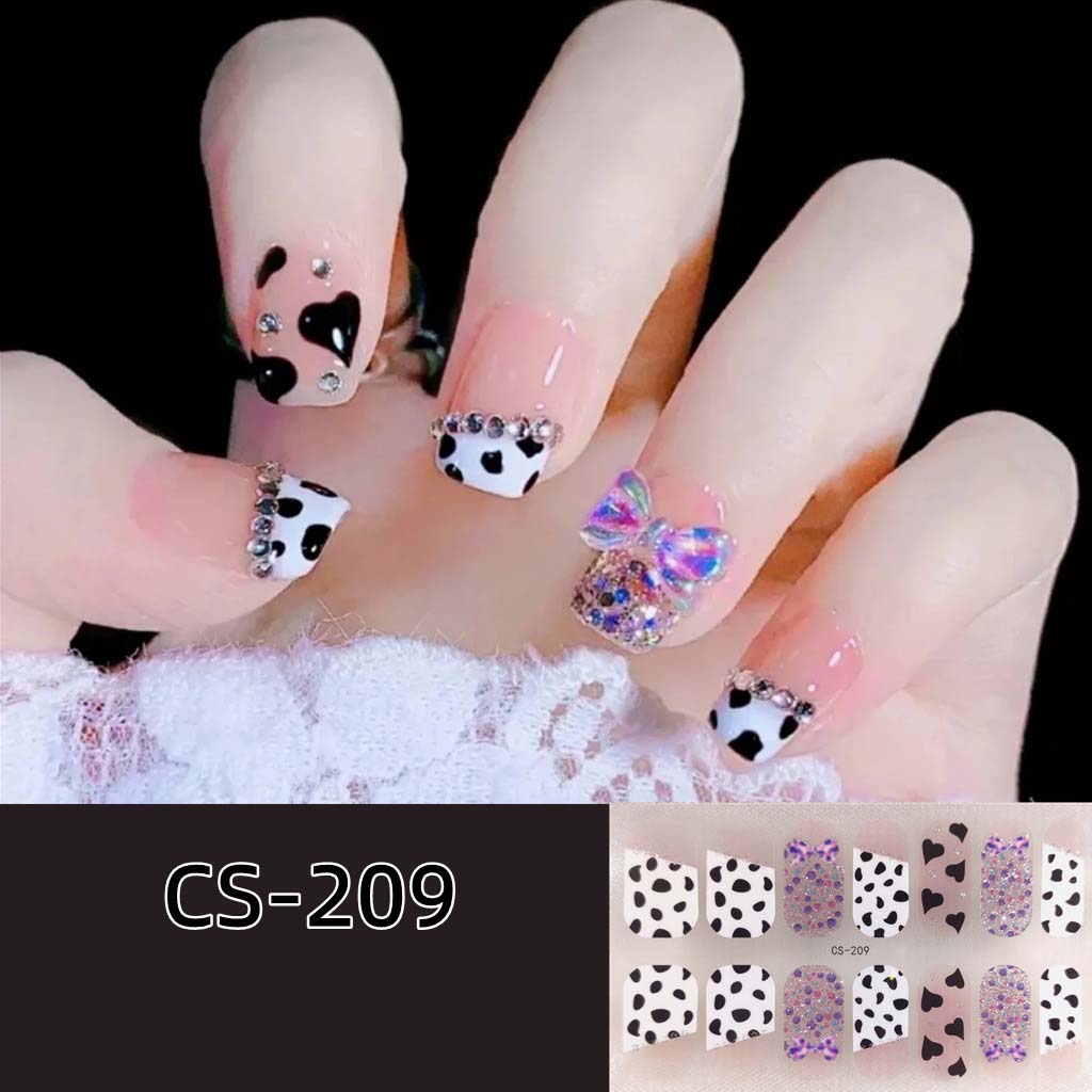 CS Waterproof and No-bake Gel Nail Polish Film All Stick Japanese and Korean Wind Spring and Summer Nail Wrap Paper Nail Wrap Paper
