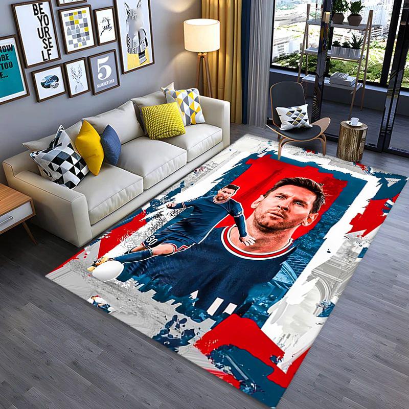 Ziel Messi: Triumph Rosa Teppich Fußmatte Druck Schutzpolster Kunst Badezimmerteppich
