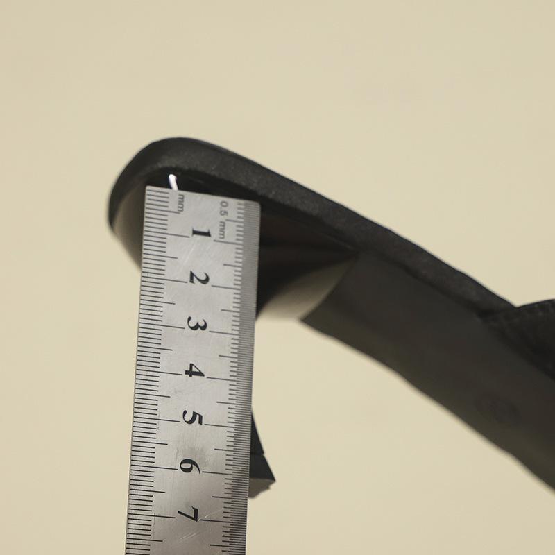 2025 Retro French Open-toed Thin-heeled Cool Slippers for Women, Summer Wear, Evening Breeze Temperament, High-heeled One-word Slippers for Women