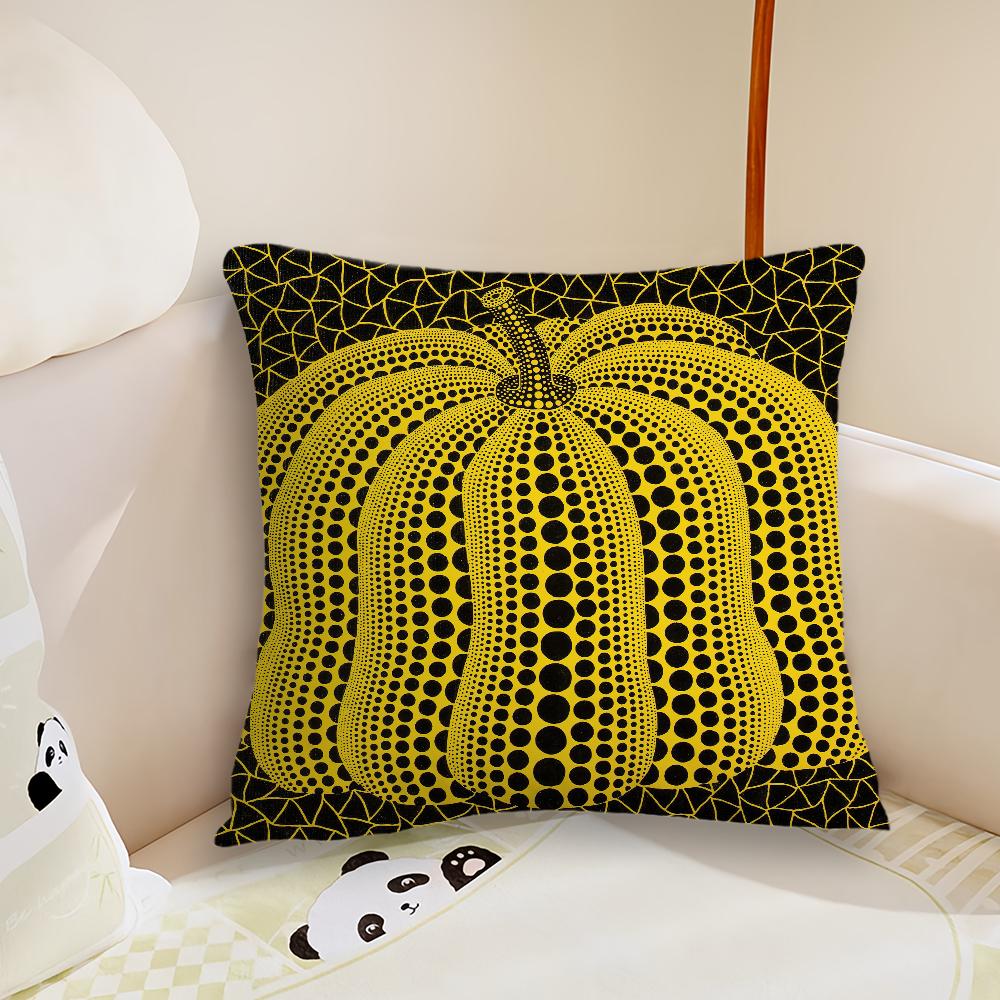 Dots Art YYayoi KKusama cushion cover Pillow Case Plush Fabric Soft Double Sided Print Sofa Cushion Cover Throw Pillow Covers