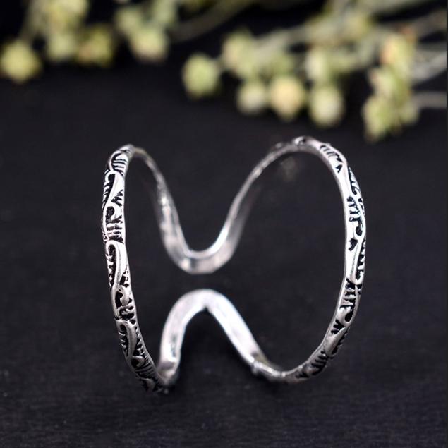 Handmade Adjustable Silver Arthritis Ring for Men and Women – Comfortable Joint Support and Finger Pain Relief Jewelry, 925 Sterling Silver