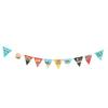 10Pcs/Set 10 Pieces Set Camping String Flag 3 Meter Pennant Decor Pennant Banner  Outdoor Events