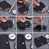 120 Set New Leather Rivets Single Cap Rivets Tubular Metal Studs with Fixing Tool Kit for Leather Craft Repairing