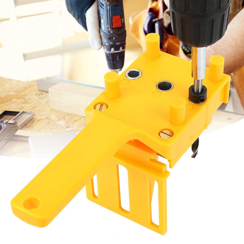 Ghid de găurire manual pentru prelucrarea lemnului Ghid de găurire 6810 mm Localizator de găuri de foraj pentru lemn