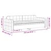 Daybed with Mattress Blue 80 x 200 cm Velvet