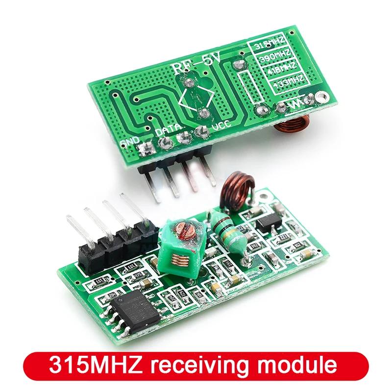 1/2/5pcs 315Mhz 433Mhz RF Transmitter and Receiver Module for Arduino/ARM/MCU WL Diy 315MHZ/433MHZ Wireless