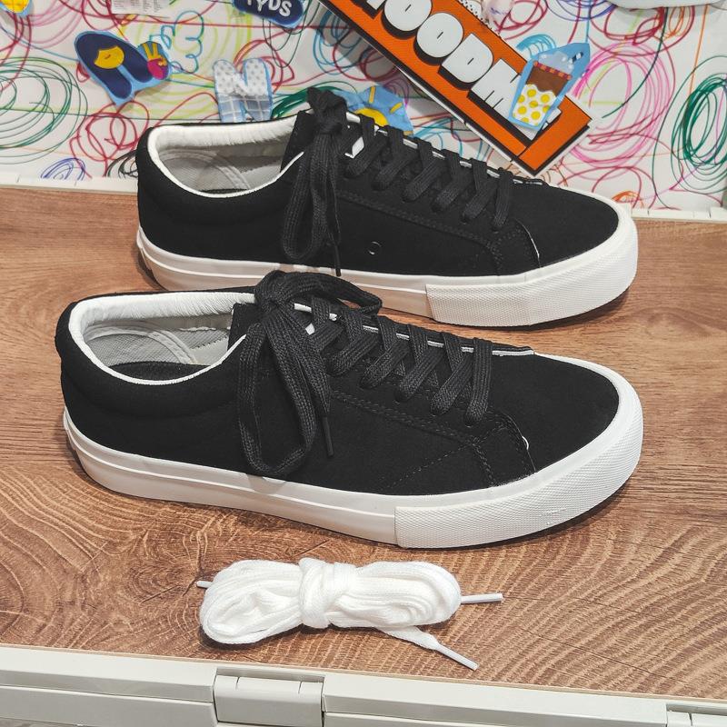 2025 Spring Unisex Canvas Skate Shoes - Trendy & Casual Men s Footwear 35 Women s чёрный