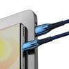 Baseus Glimmer Series Fast Charging USB-A to USB-C Cable 100W 480Mb/s 1m Blue