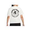 Nike Loose Fit Round Neck Short Sleeve T-Shirt With Back Letter Pattern Women Tops Sail-White DQ3308-133