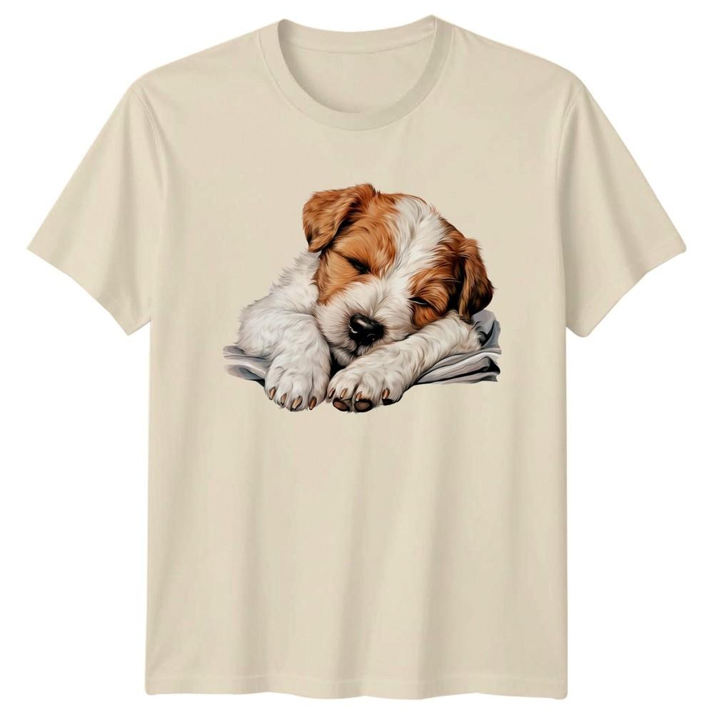 Sleeping Puppy Dog Animals Unisexs TShirt Unisexs Tee Graphic Unisex Top d
