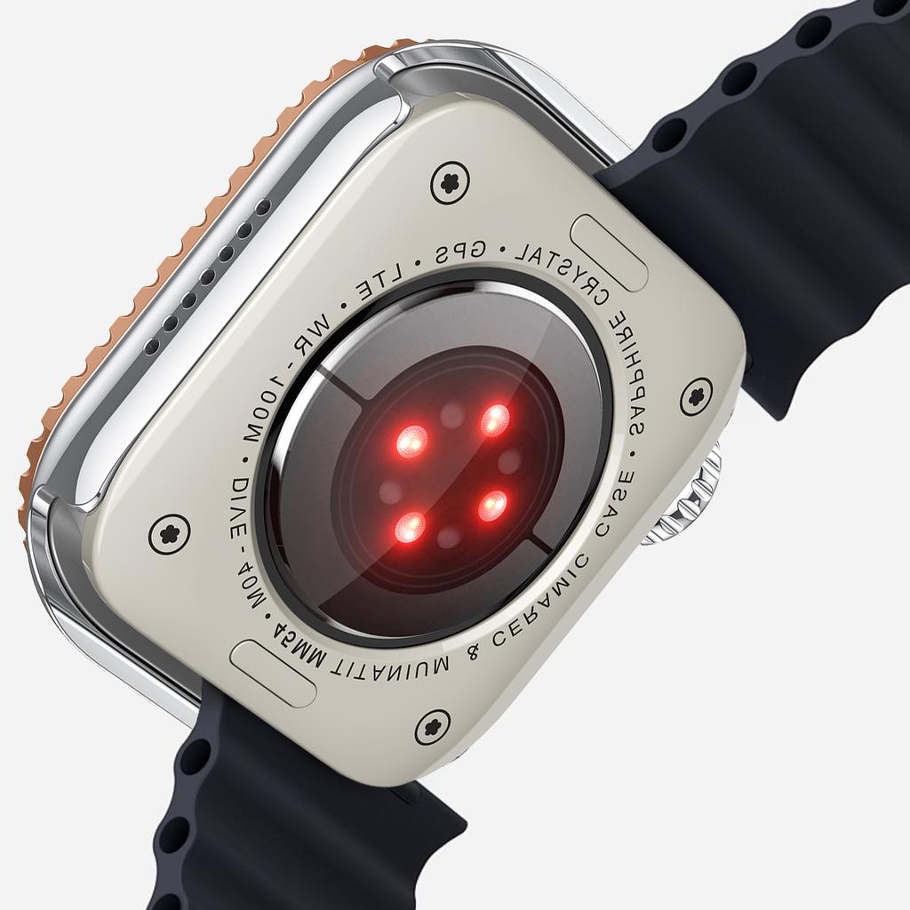 Lesklý Glamour Diamantový Dutý Ochranný Nárazuvzdorný Kryt iWatch Watchase Pro Apple Watch Kovový 44mm 45mm Bling Kryt pro iwatch SE/9/8/7/6/5