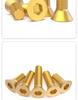 M3 M4 M5 M6 M8 M10 M12 Tornillo Hexagonal Avellanado de Latón Cobre 7991 Tornillo Hexagonal de Cabeza Plana de Cobre